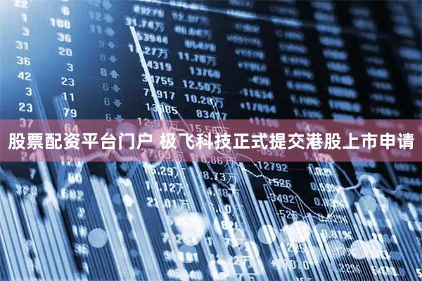股票配资平台门户 极飞科技正式提交港股上市申请