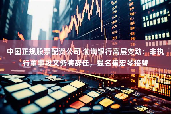 中国正规股票配资公司 渤海银行高层变动：非执行董事段文务将辞任，提名崔宏琴接替